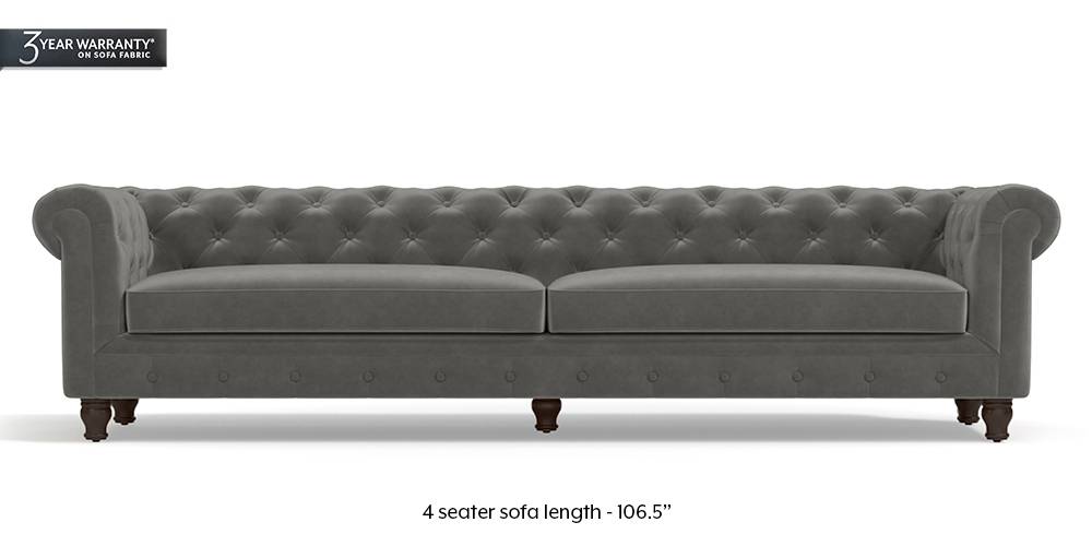 Winchester Fabric Sofa (Ash Grey Velvet)